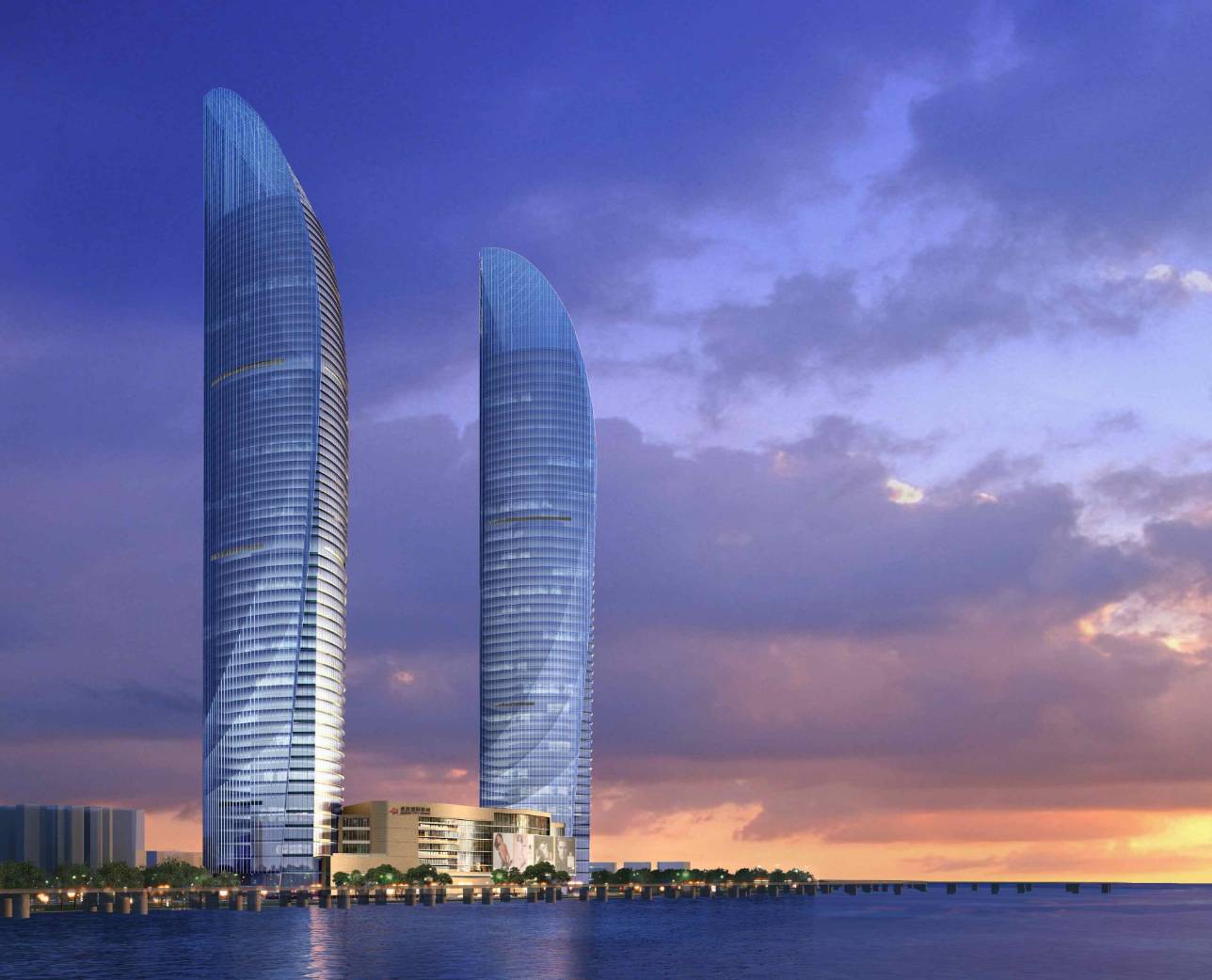Xiamen Twin Towers: Where the Plum Blossom Blooms Above the Water